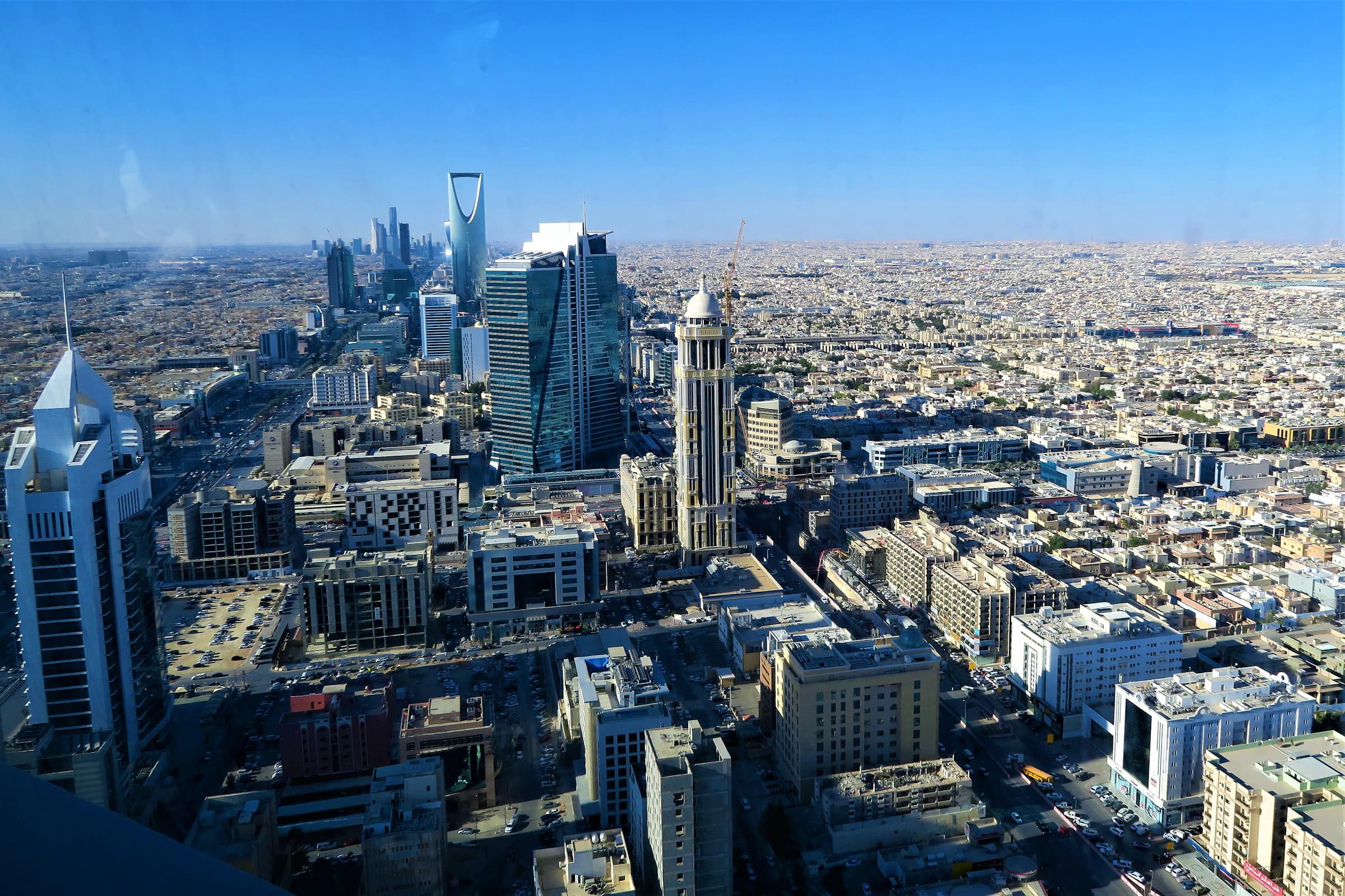 Riyadh skyline at blue hour